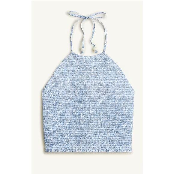 J. Crew Tops - J. Crew Smocked Organic Halter Top in Liberty Fabric